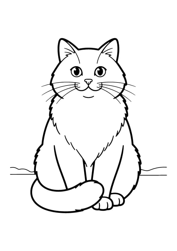Cat coloring pages