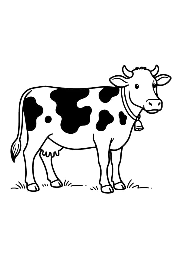 Cow coloring pages