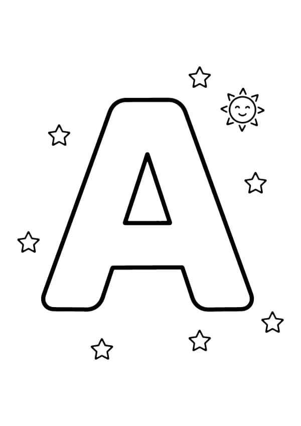 Letter coloring pages