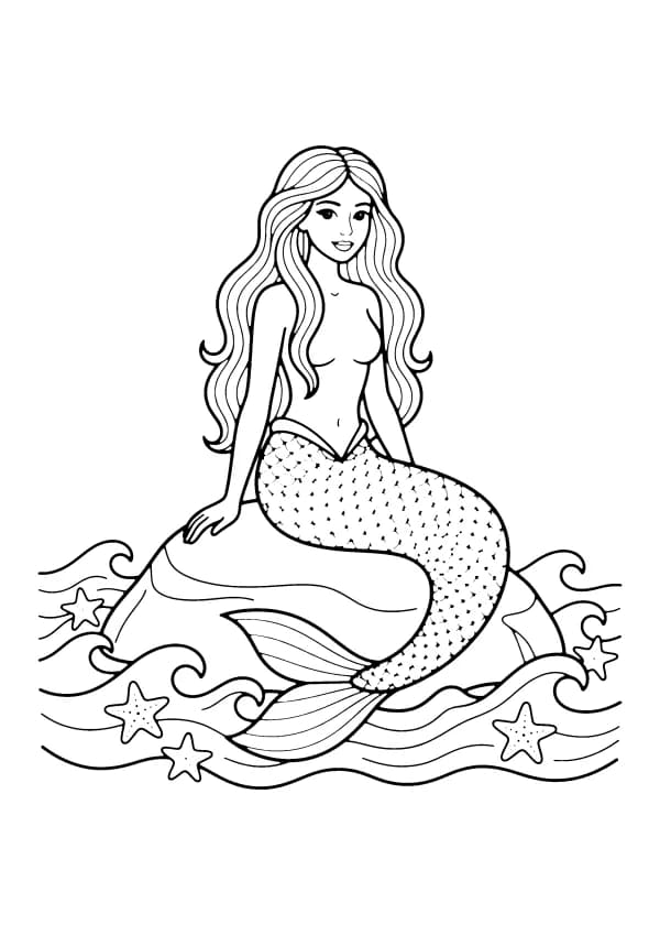 Mermaid coloring pages