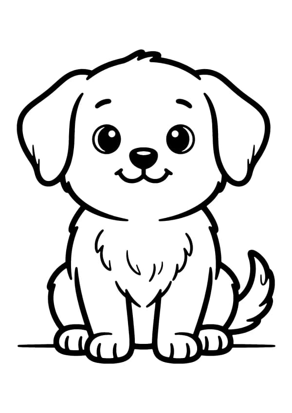 Puppy coloring pages
