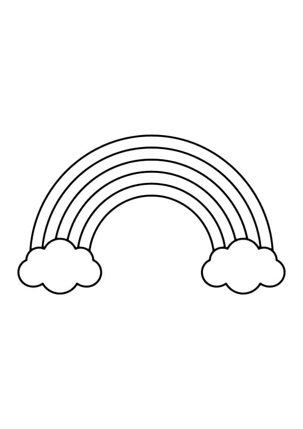 Rainbow coloring pages