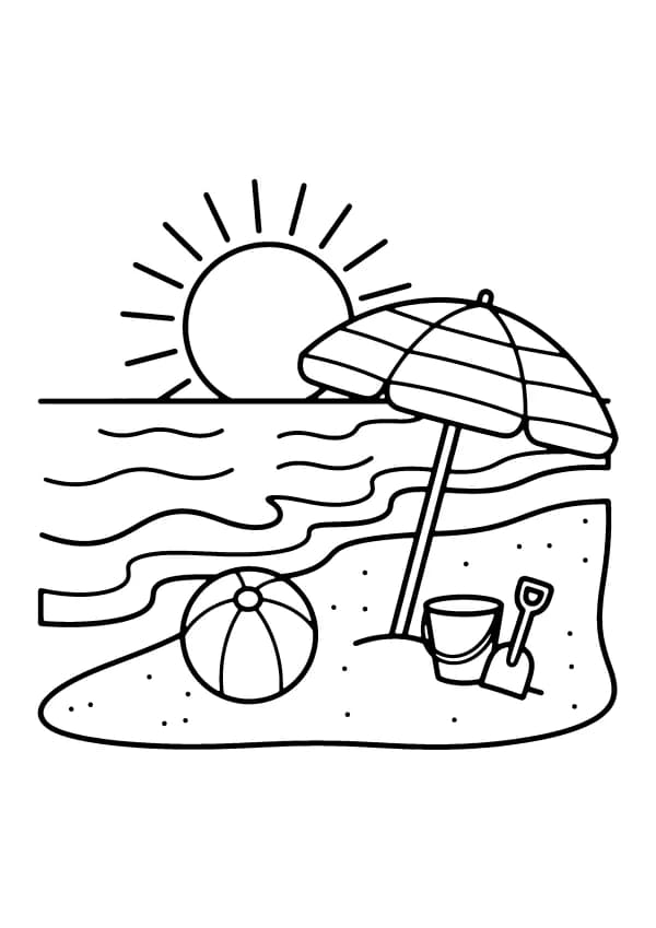 Summer coloring pages