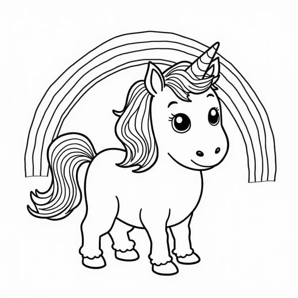 Unicorn coloring pages