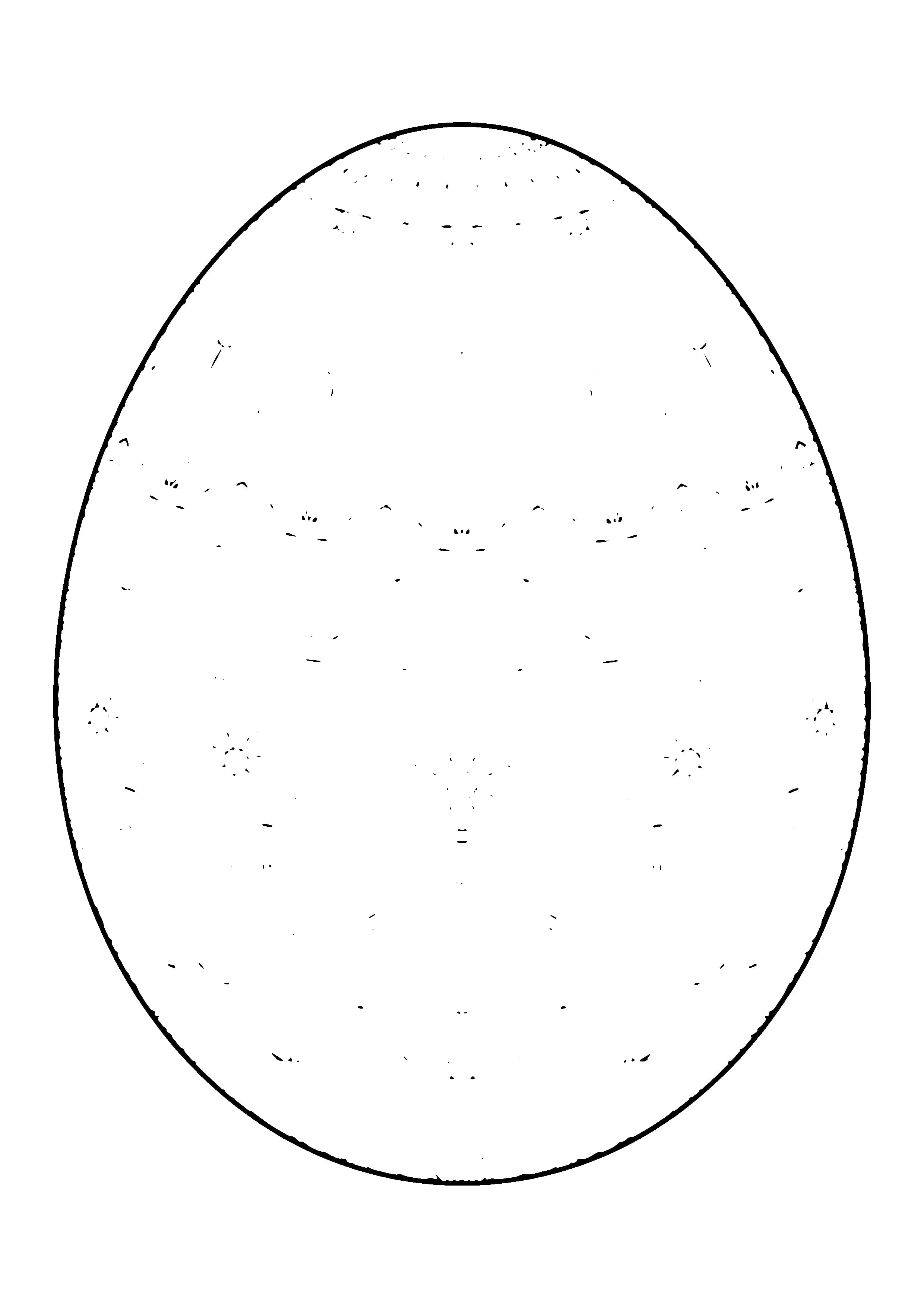Printable hand-drawn Easter Egg Close-Up coloring page