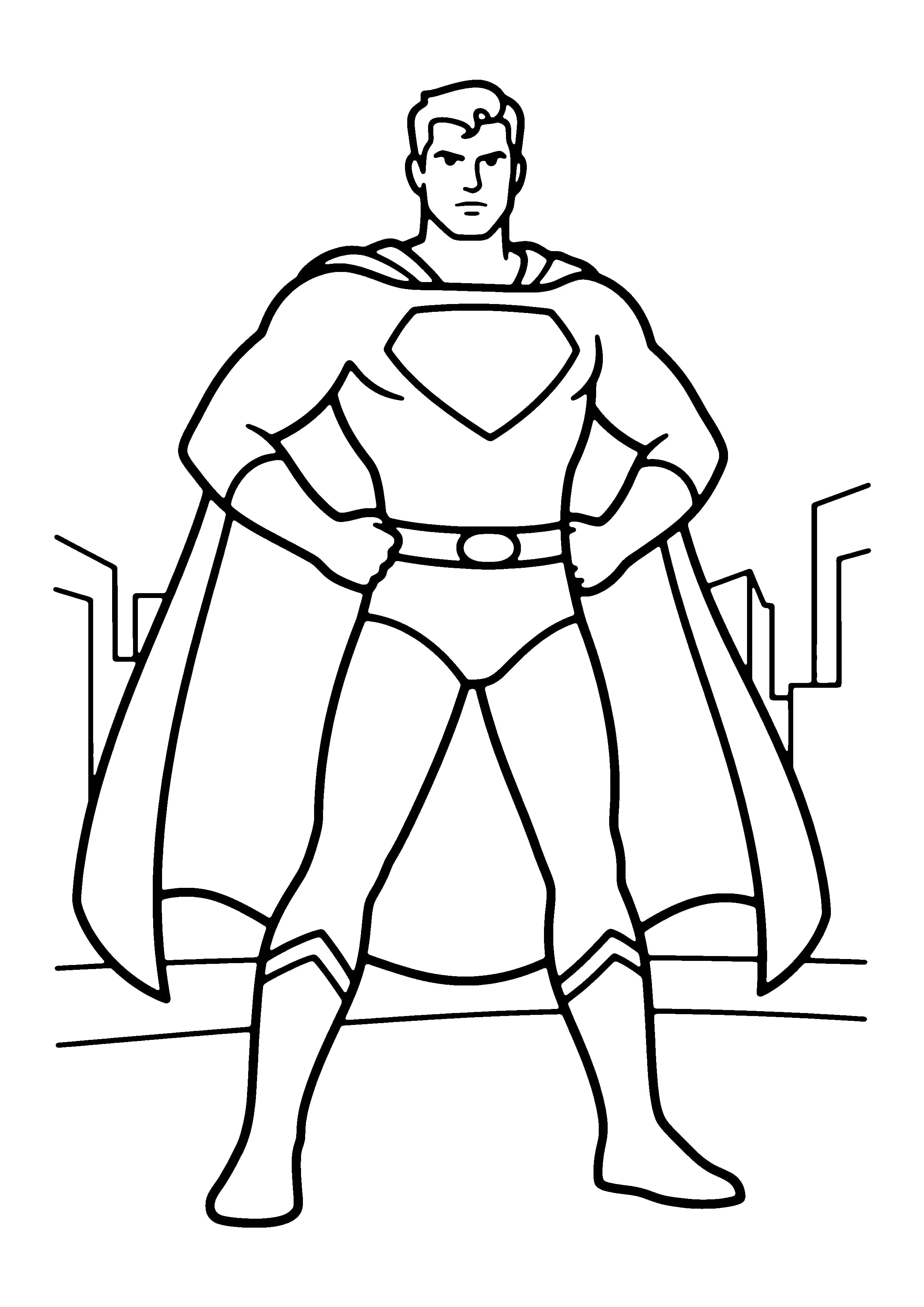 Printable hand-drawn Design Your Own Superhero coloring page