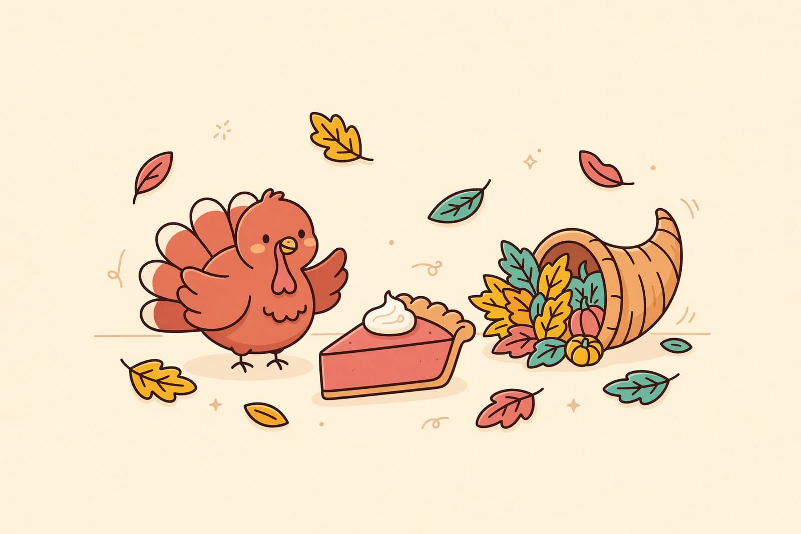 Illustration for 40 Thanksgiving Drawing Ideas (Easy & Cozy)