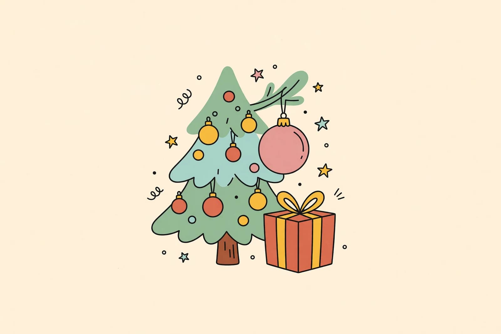 Illustration for How to Draw Christmas Things (Easy Step-by-Step)