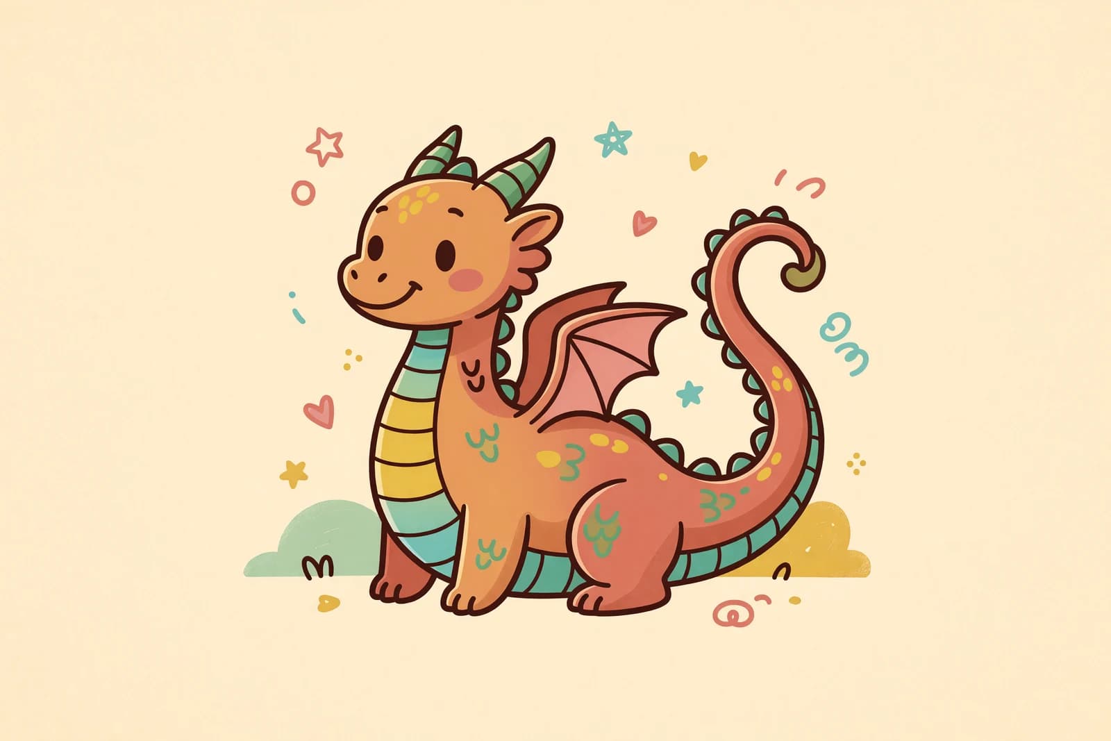 Illustration for How to Draw a Dragon (Easy Step-by-Step)
