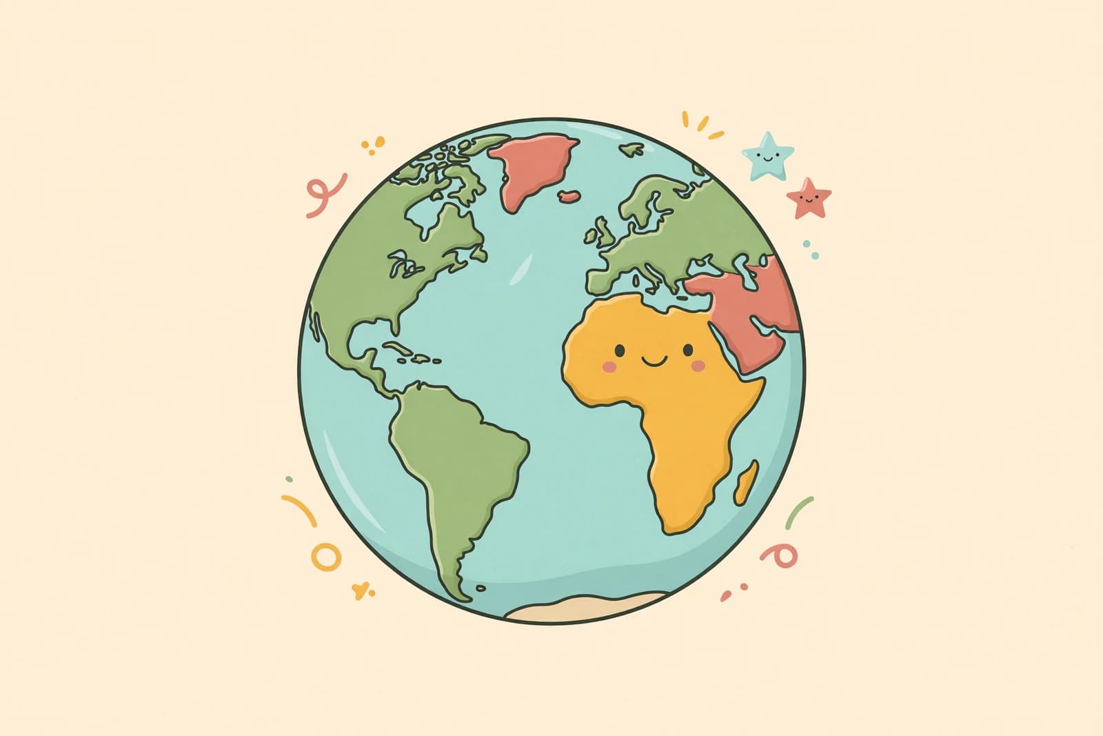 Illustration for How to Draw the Earth (Easy Step-by-Step)