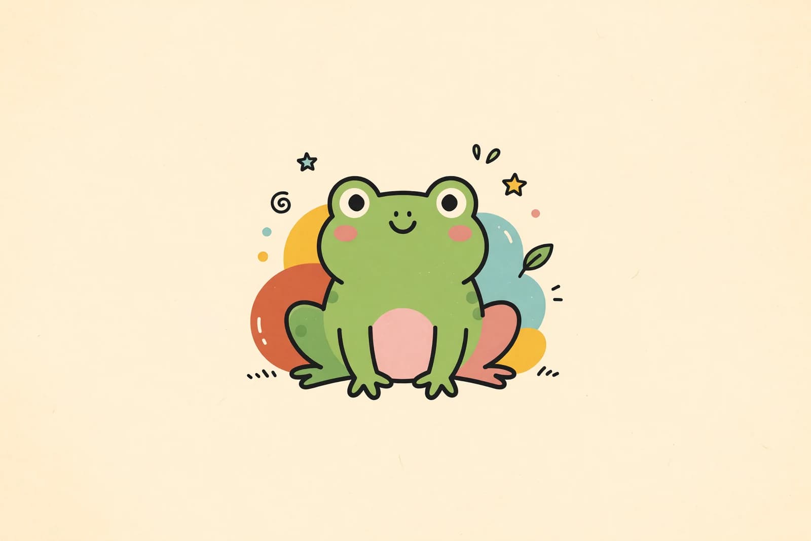 Illustration for How to Draw a Frog (Easy Step-by-Step)