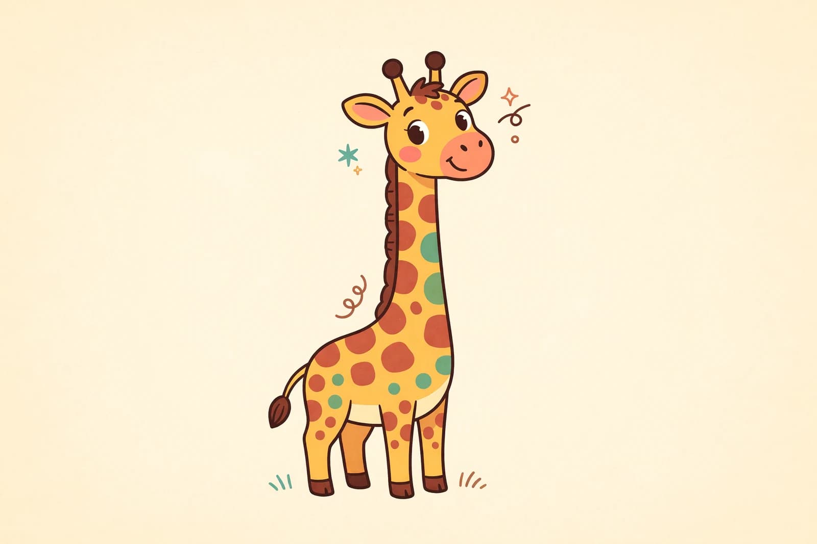 Illustration for How to Draw a Giraffe (Easy Step-by-Step Guide)