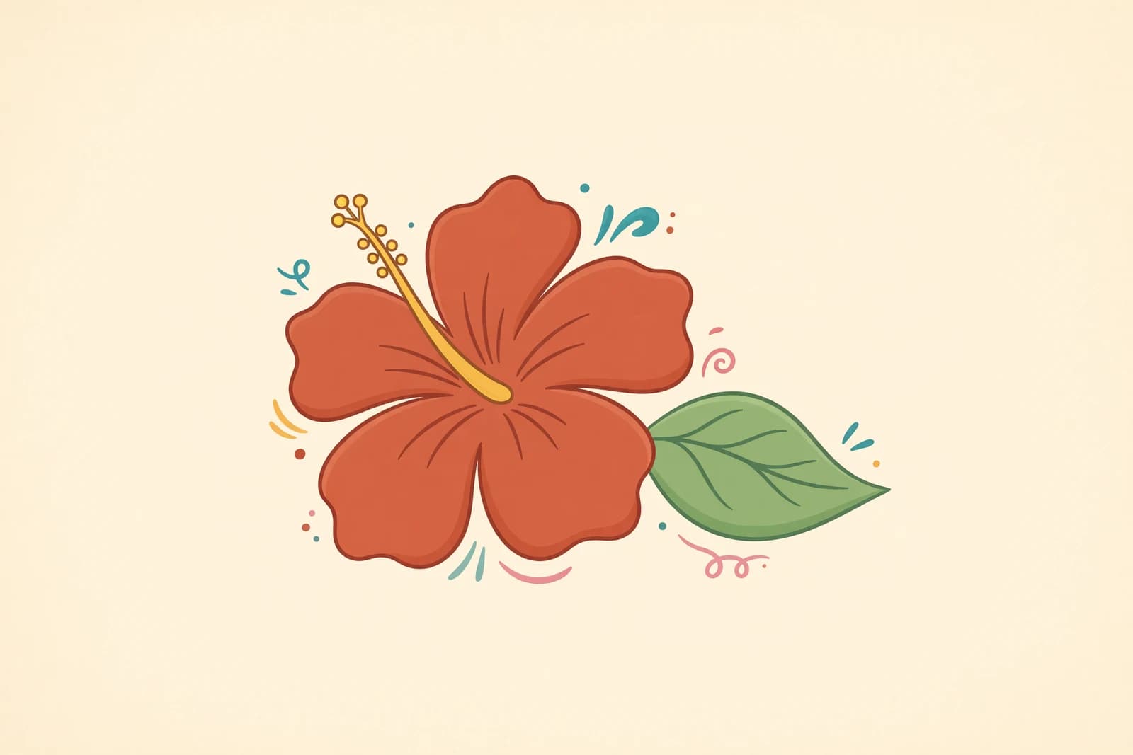 Illustration for How to Draw a Hibiscus (Easy Step-by-Step)