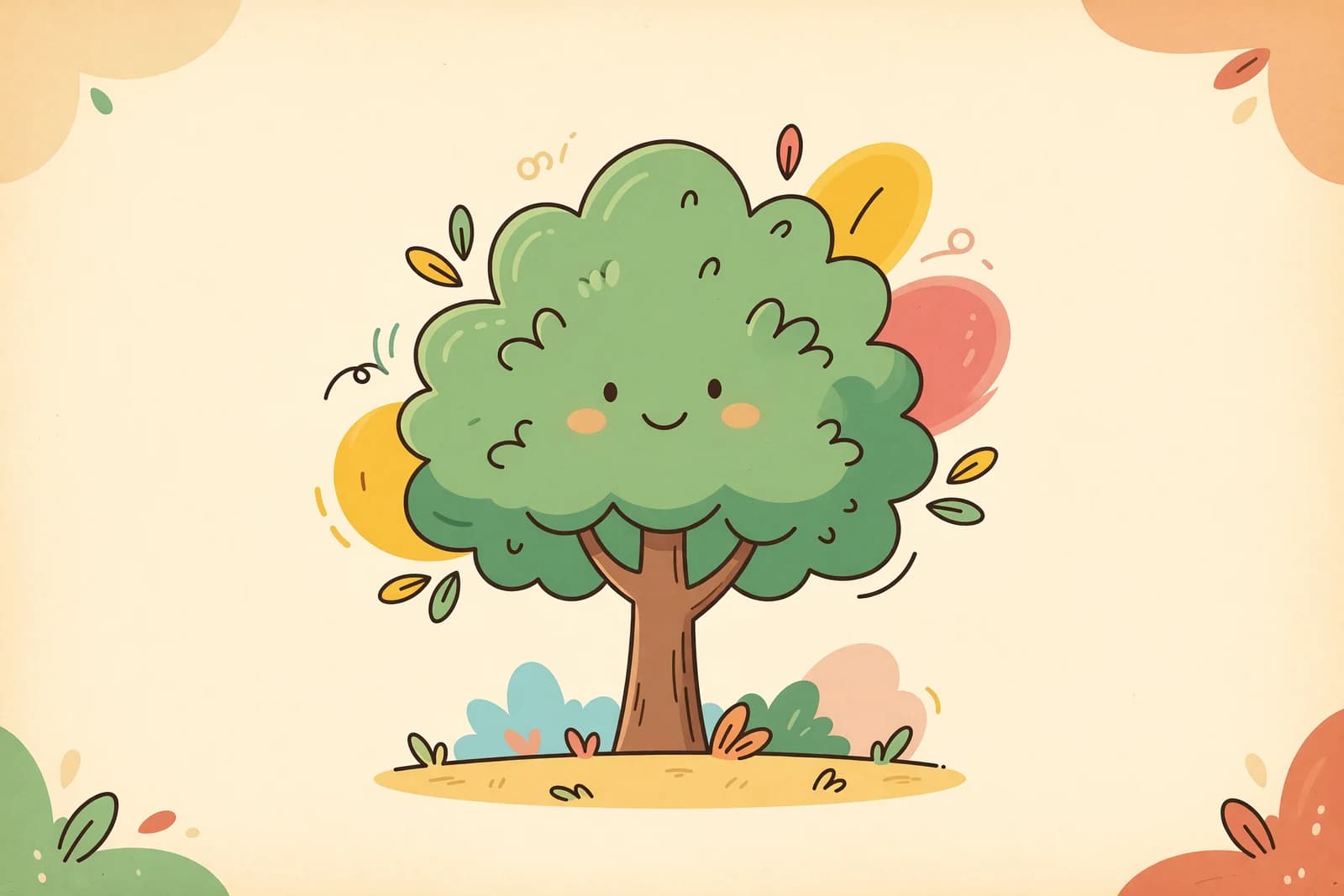 Illustration for How to Draw a Tree (Easy Step-by-Step)