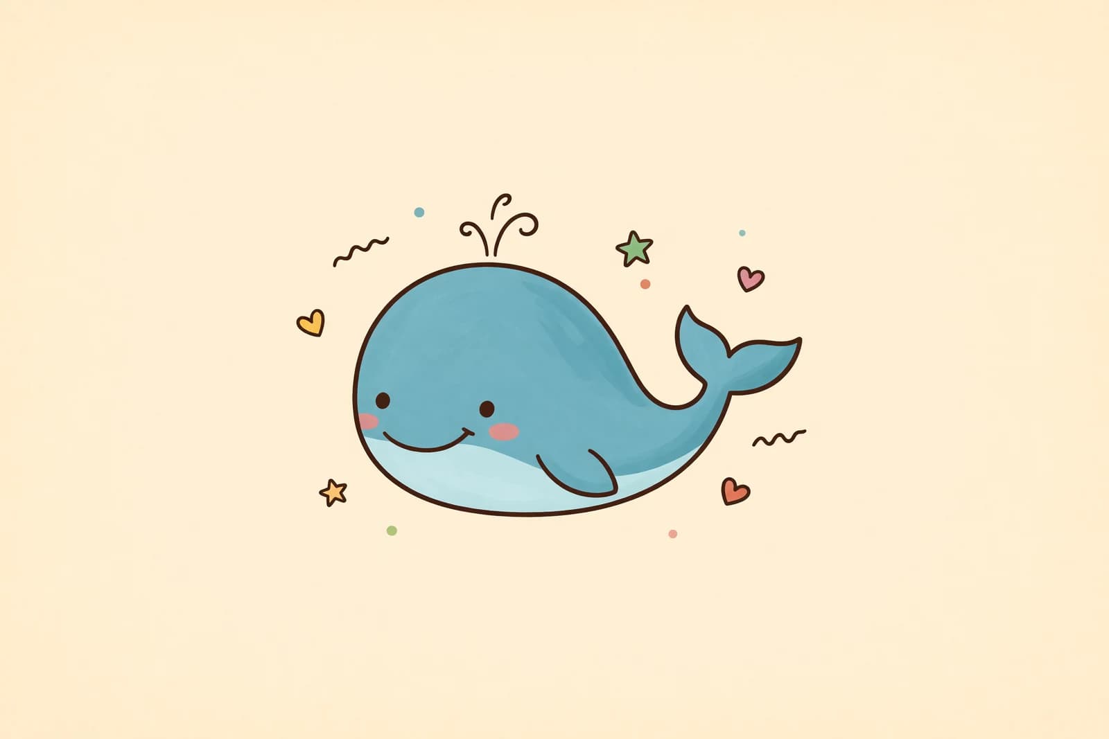 Illustration for How to Draw a Whale (Easy Step-by-Step Guide)